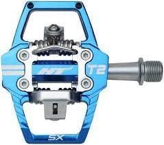 HT Components, T1-SX, BMX-SX, Pedals, Body: Aluminum, Spindle: Cr-Mo, 9/16&#39;&#39;, Royal Blue, Pair