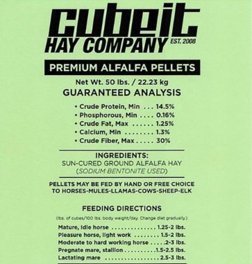 Premium Alfalfa Pellet 50lb