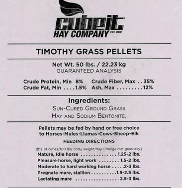 Timothy Pellets 50lb