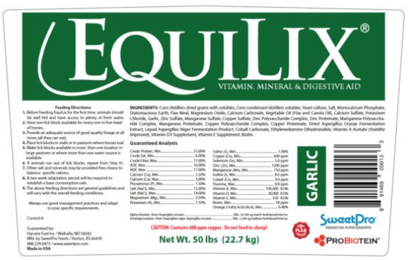 Equilix w/ Garlic 50lb