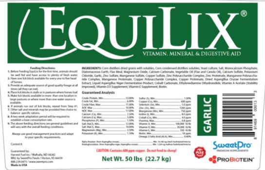 Equilix w/ Garlic 125lb