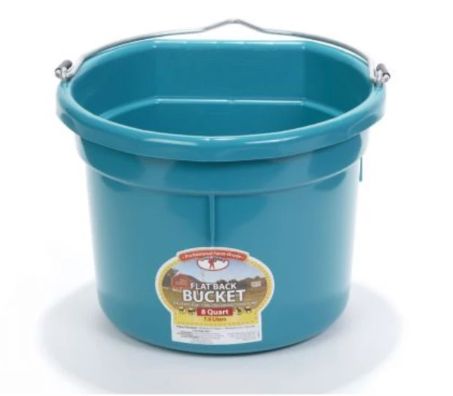 Bucket flat back Teal 8qt.