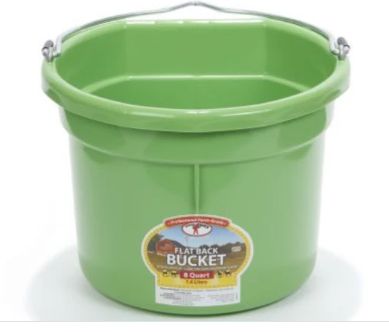 Bucket Flat Back Lime 8qt