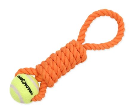 Mini 10" Twister Pull Tug w/ Tennis Ball