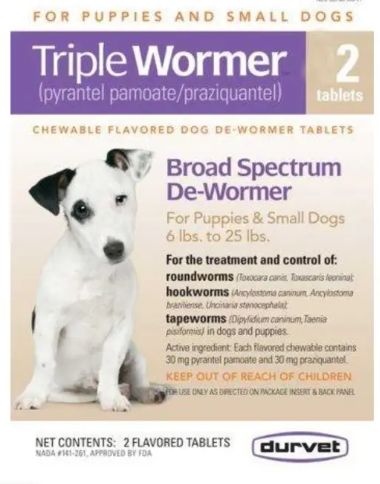 Triple Wormer 2ct Puppy & Sm Dog