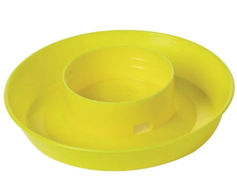 Mason Jar Waterer Base Yellow Qt