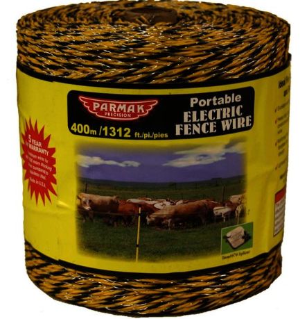 Heavy Duty Fence Wire Yellow/Black 1312ft