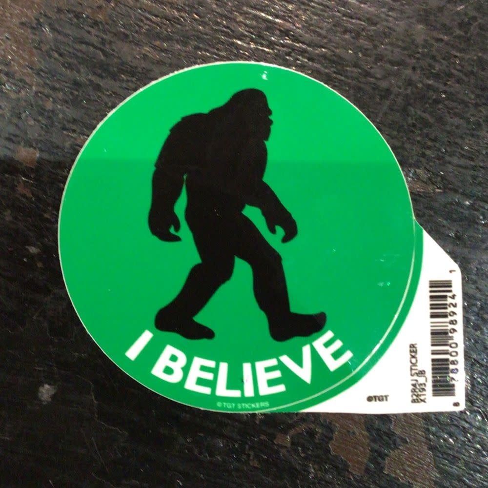 I Believe Bigfoot Sticker