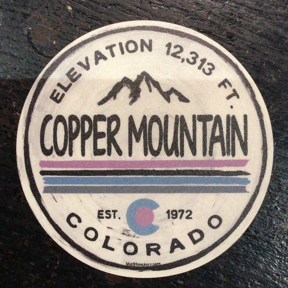 Delicato Mtn CO Symbol Sticker