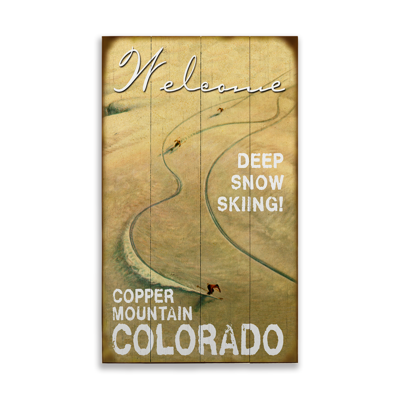 Deep Snow Skiing 28 x 48