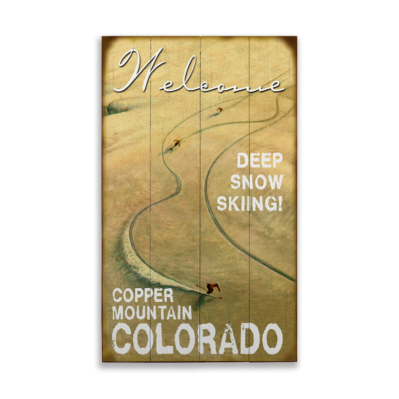 Deep Snow Skiing 28 x 48