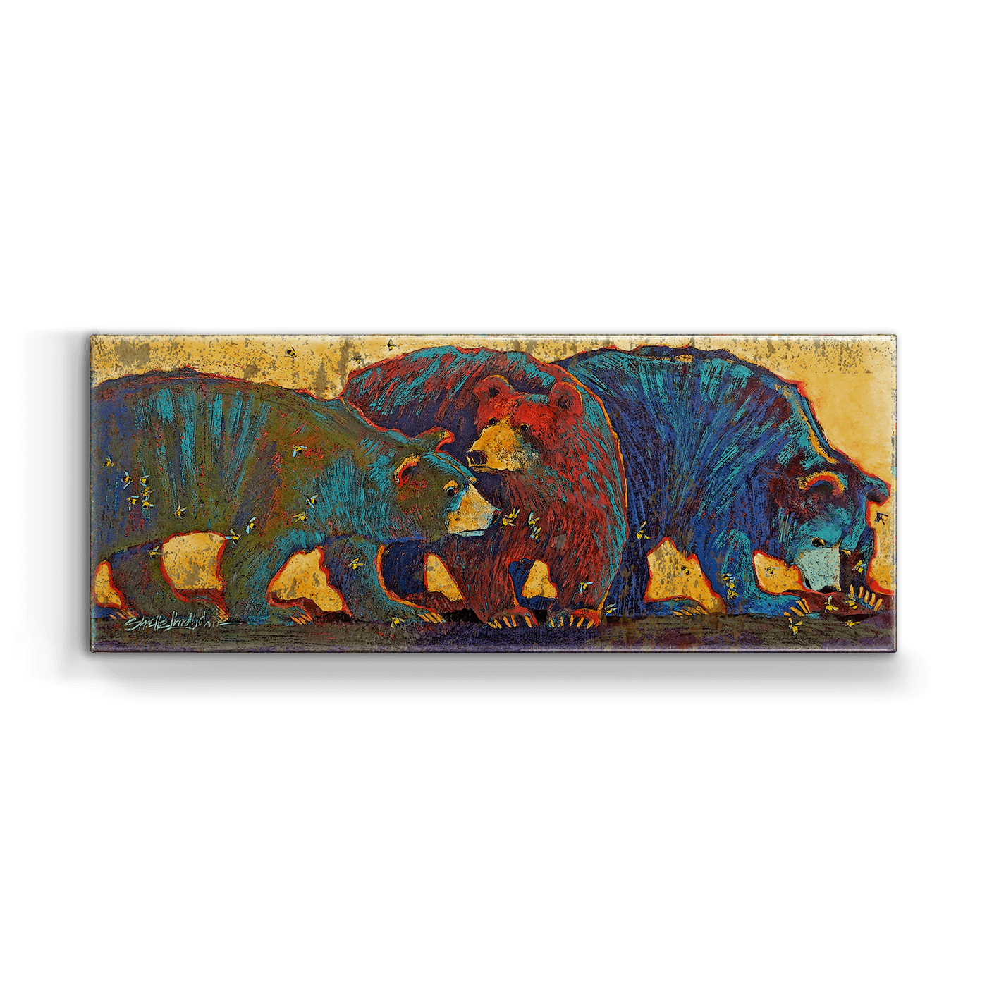 Bears &amp; Bees "Sting" Box Art 16 x 42