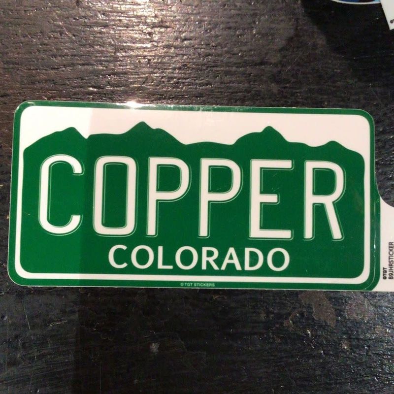Copper CO License Sticker