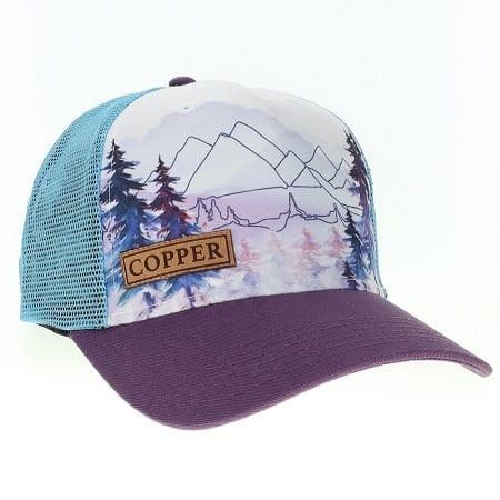 Explorer Trucker White/Plum