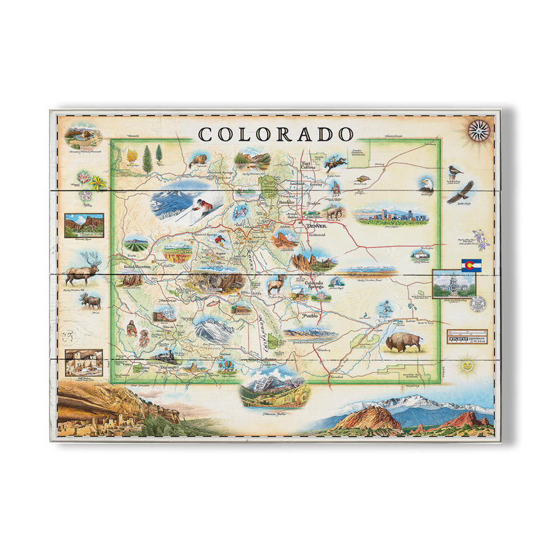 Colorado State Map 23 x 31