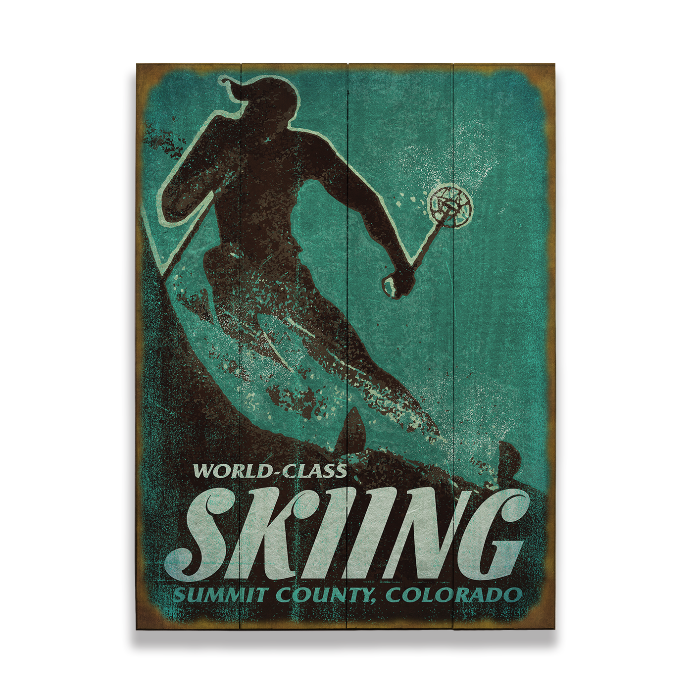World Class Skiing Sign 23 x 31