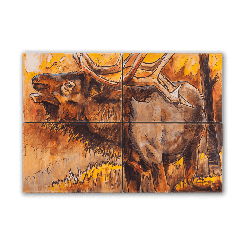 Afternoon Elk 4 Panel Box Art