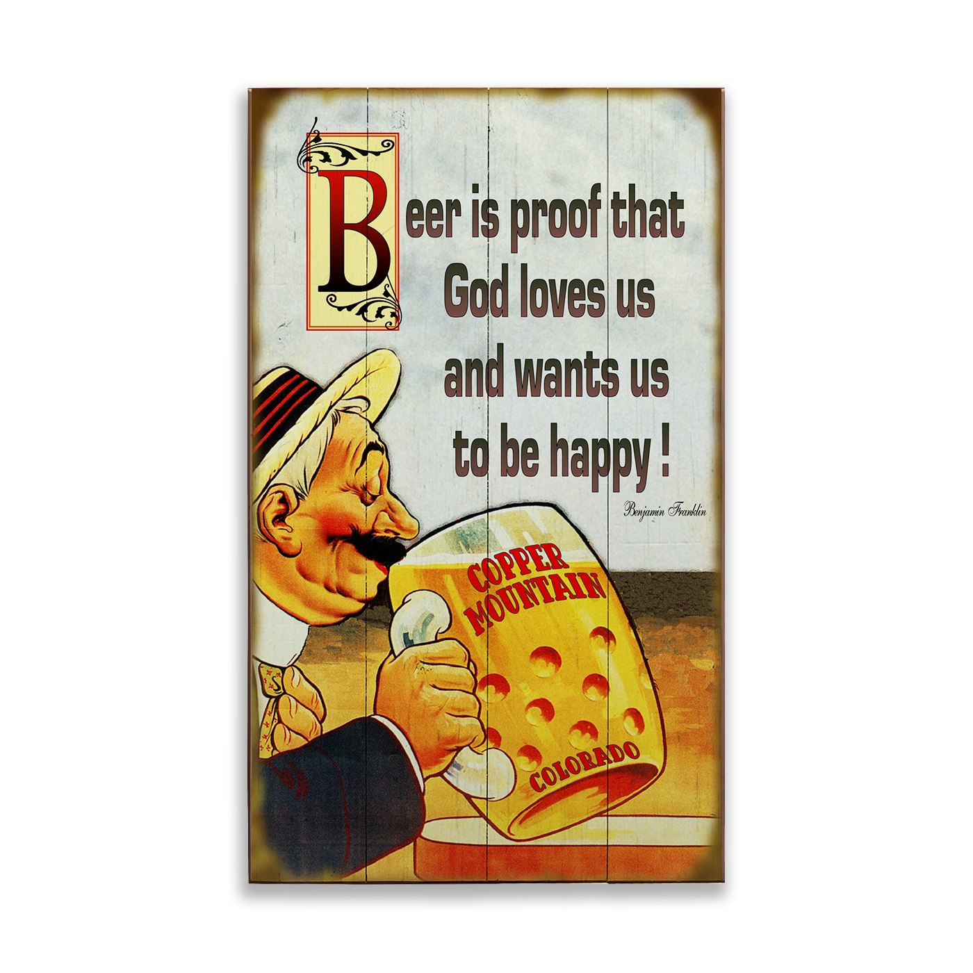 Ben Franklin Quote 14 x 24