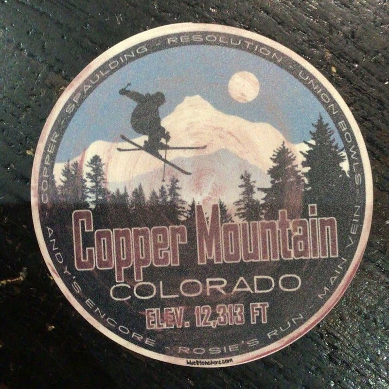 Reclamation Mtns Skier Sticker