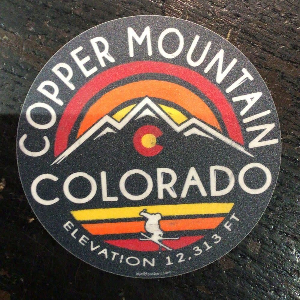 Salvaged Mtn CO Skier Sticker