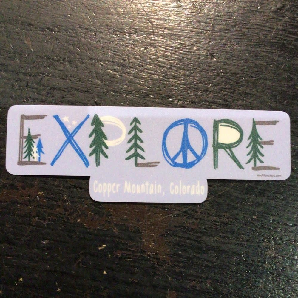 Wazoo Pines/Peace/Stars Sticker