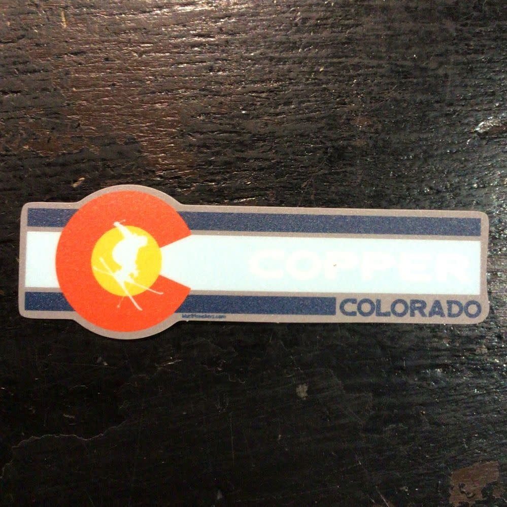 Gold Medal CO Skier Sticker