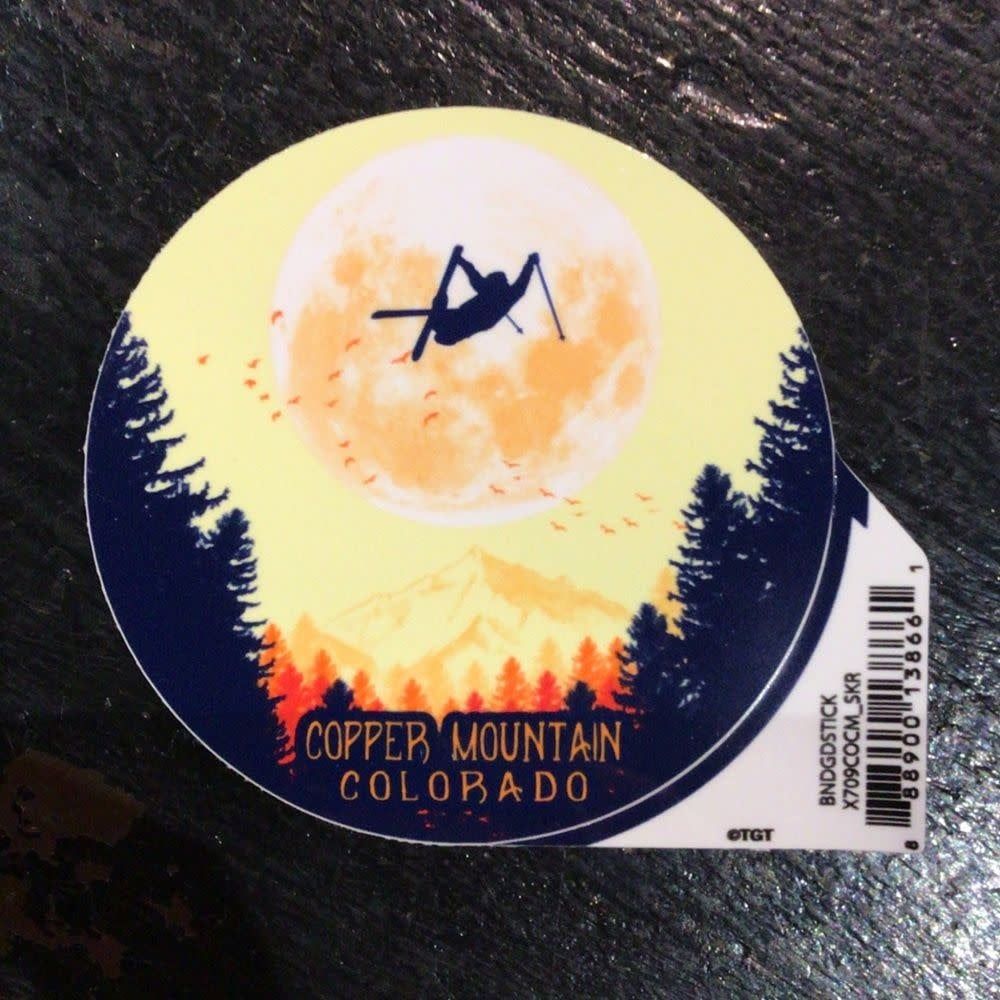 Full Moon Circle Sticker