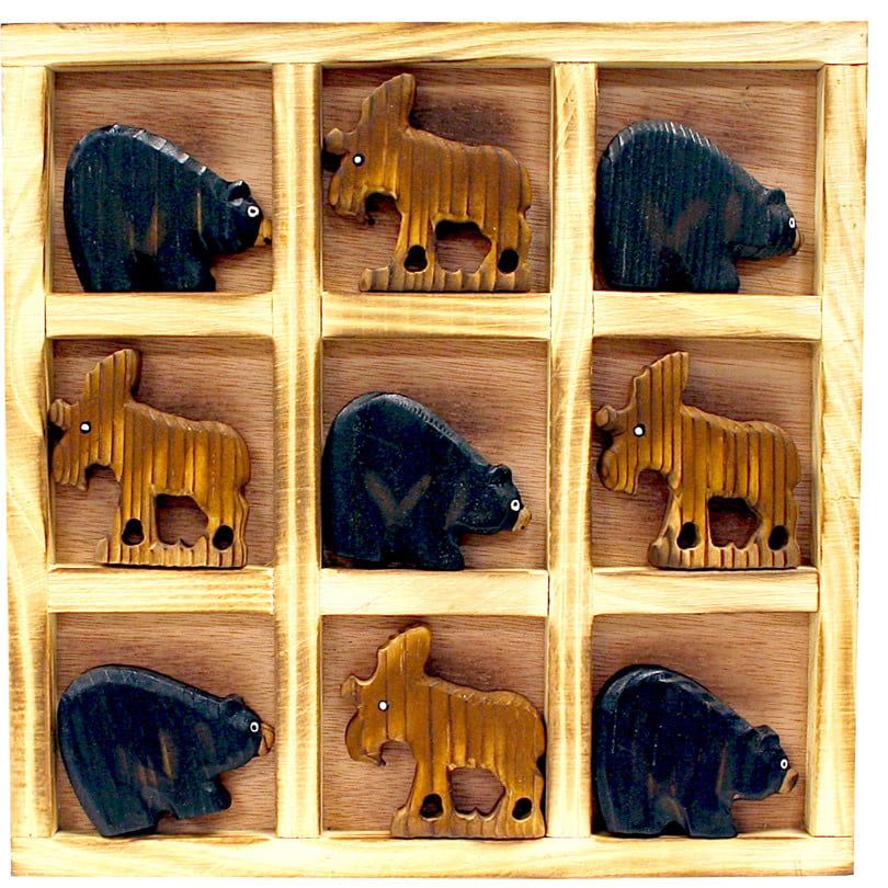 Tic Tac Toe Wood Game