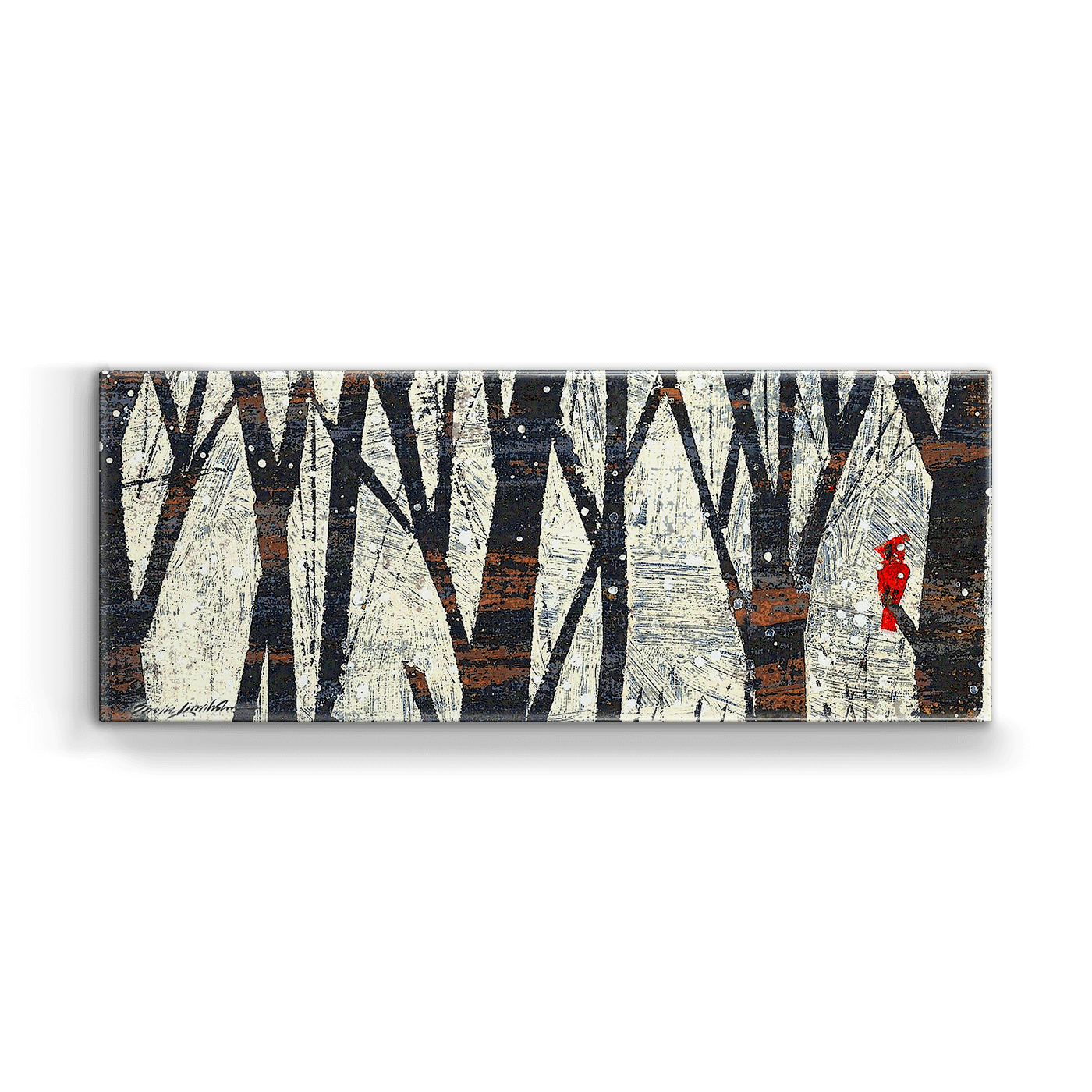 Winter Trees Box Art 16 x 42