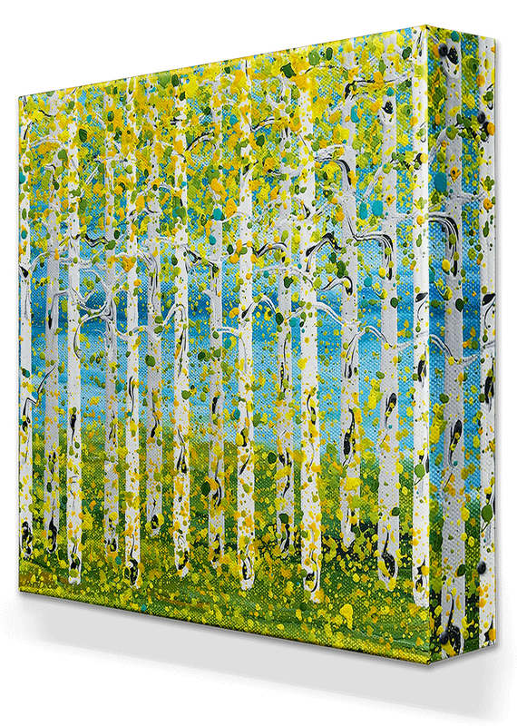 Summer Aspens Box Art 18 x 18