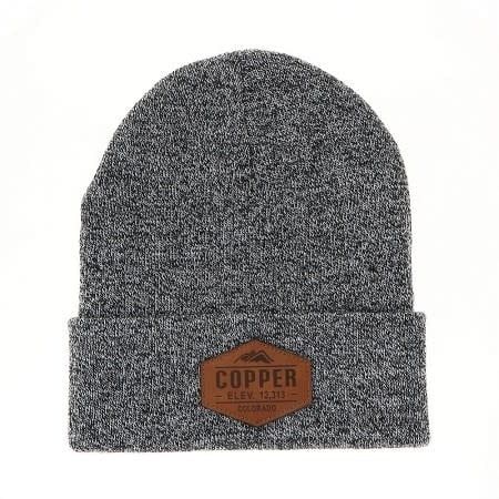 Black Marled Yarn Icon Patch