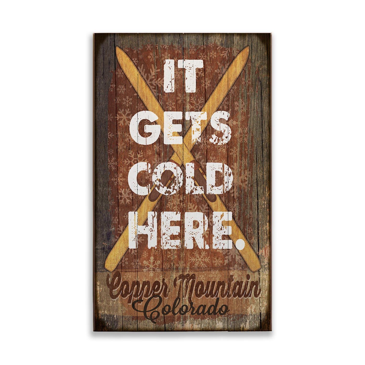 It Gets Cold Here 14 x 24