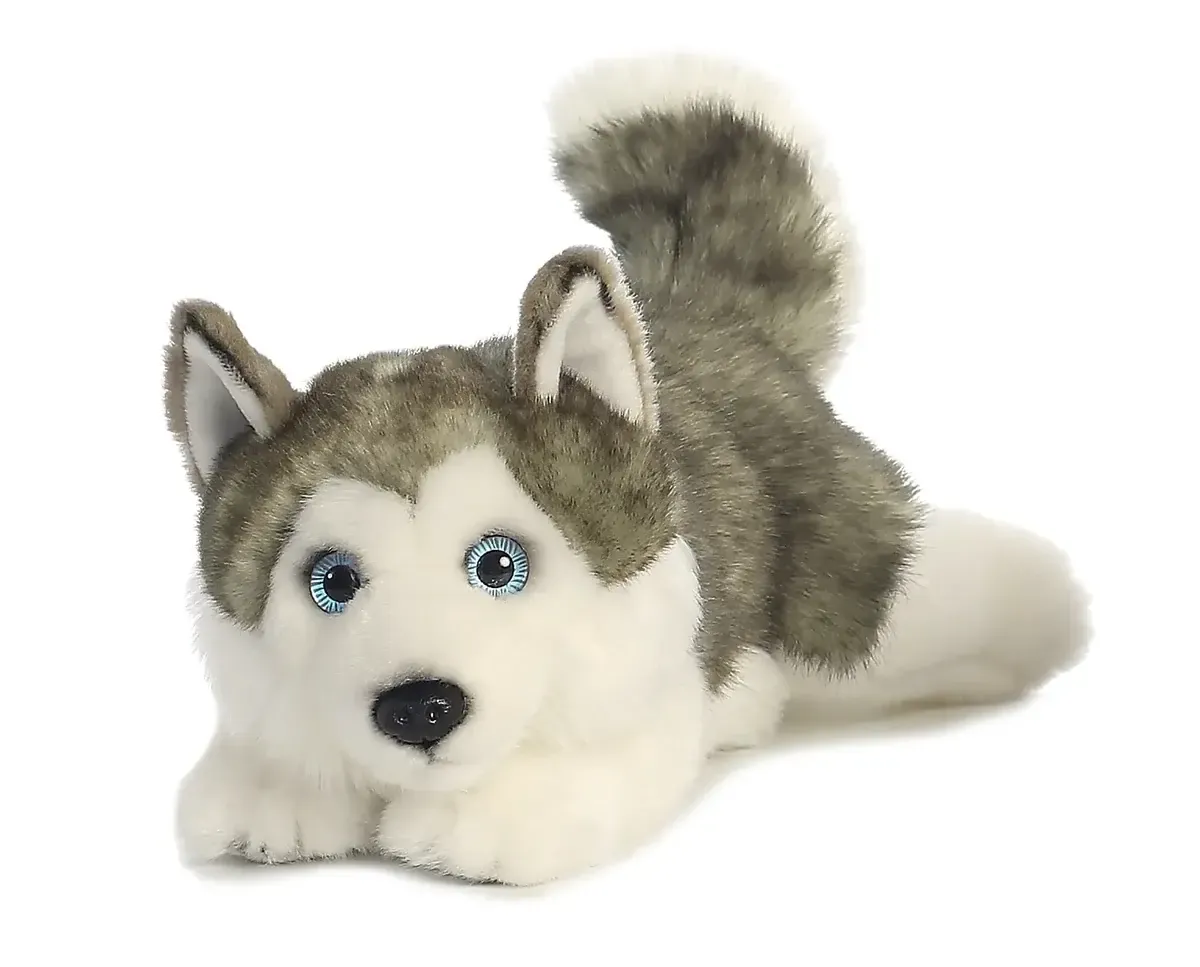 Husky Lying Plush 11"