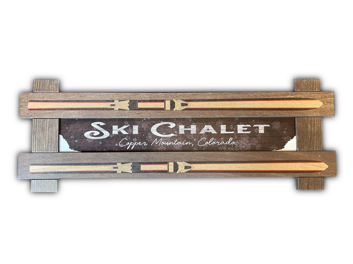 Ski Chalet Entry Sign Framed