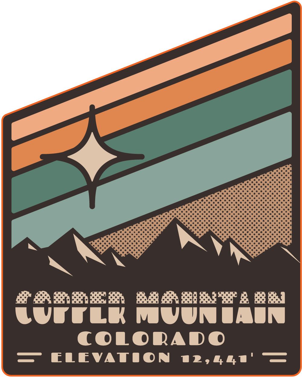 PITCH IT MOUNTAINS/STAR Sticker