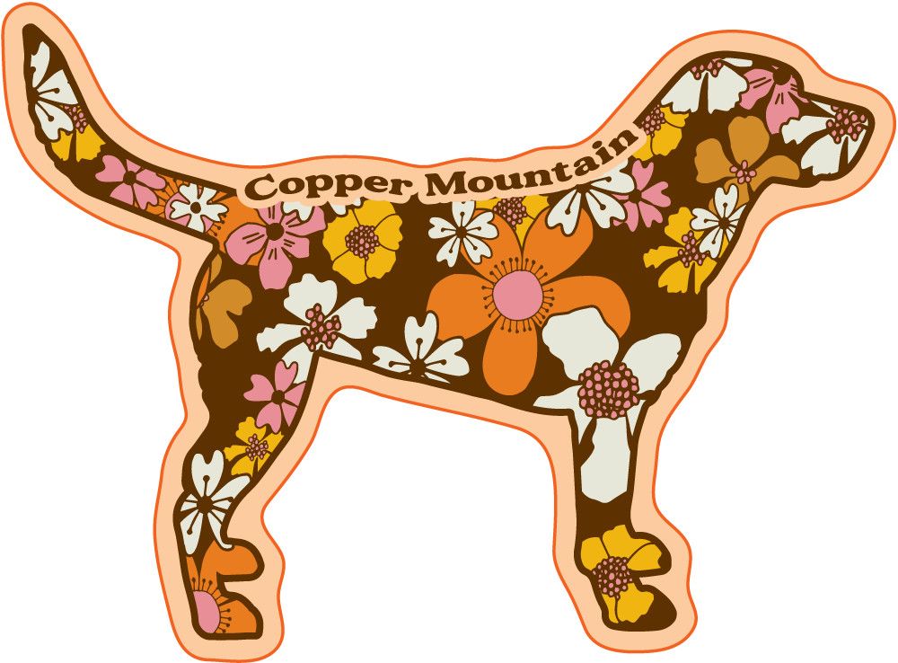 CANINE FLORAL LC/FB Sticker