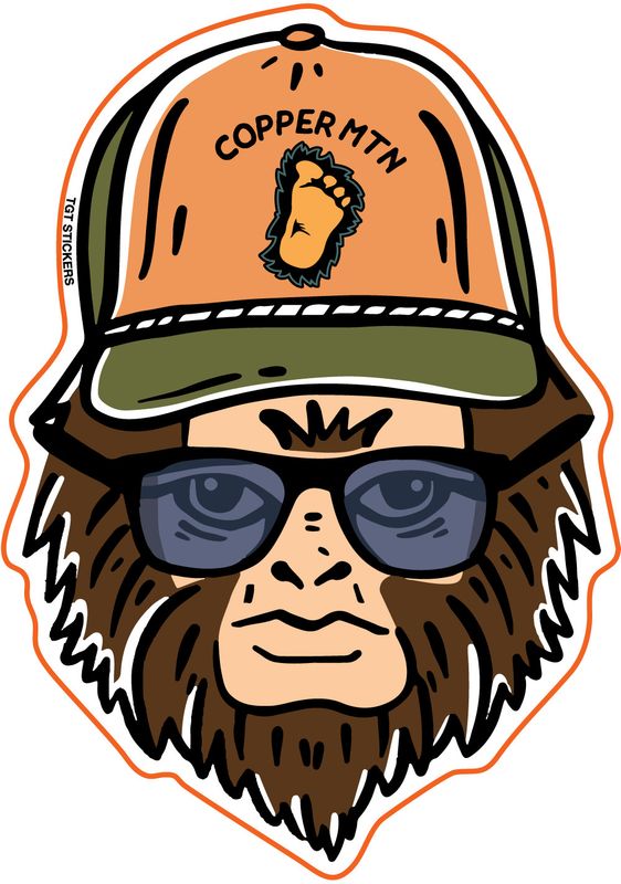 HIP SASSY BIGFOOT PRINT Sticker