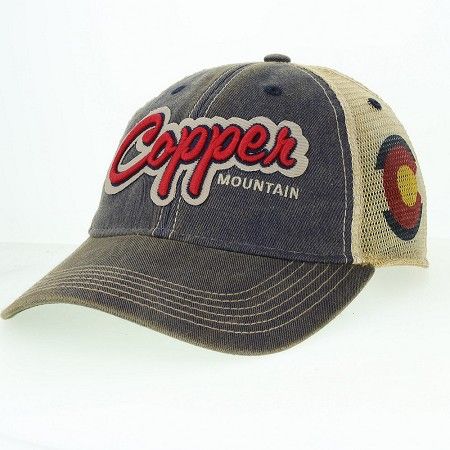 Navy Trucker Copper Script
