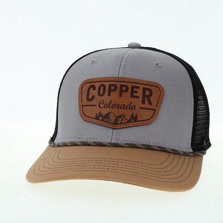 Grey Black Trucker Snapback