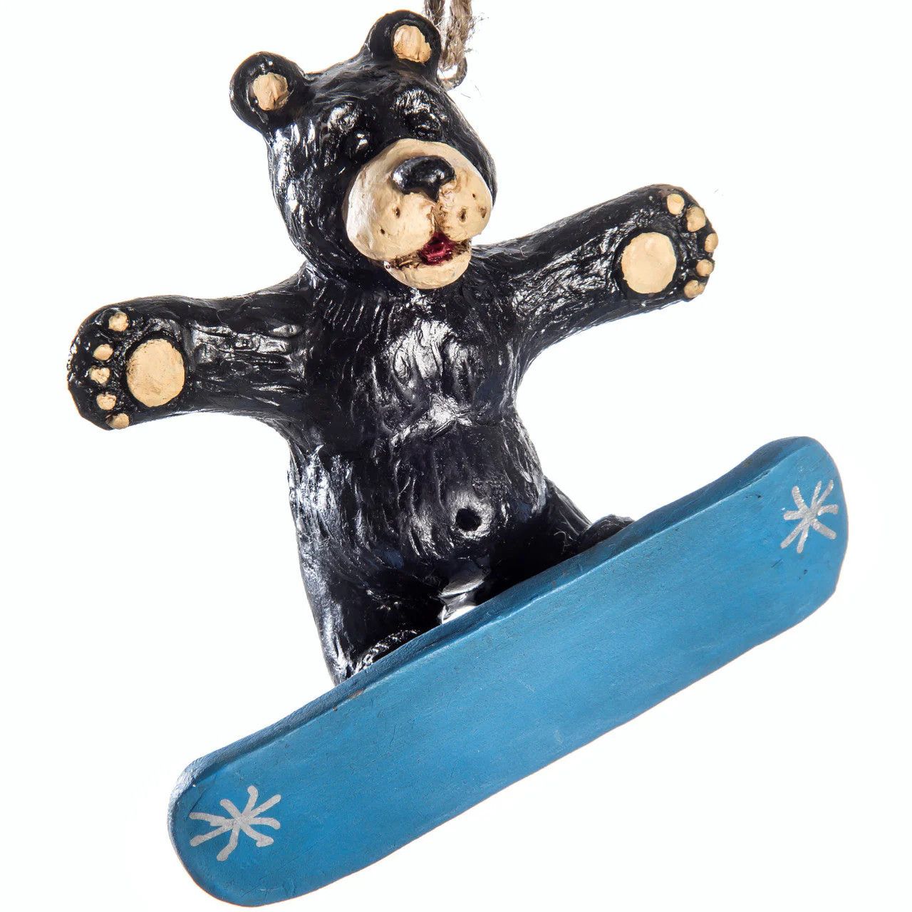 Bear on Snowboard Ornament