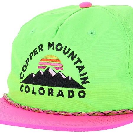 Retro Mountain Neon Hat