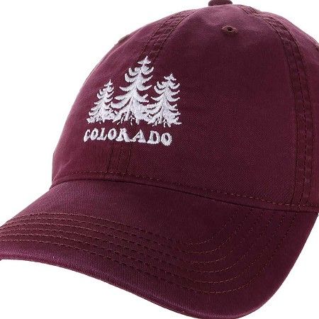 Snowy Pines Maroon Hat