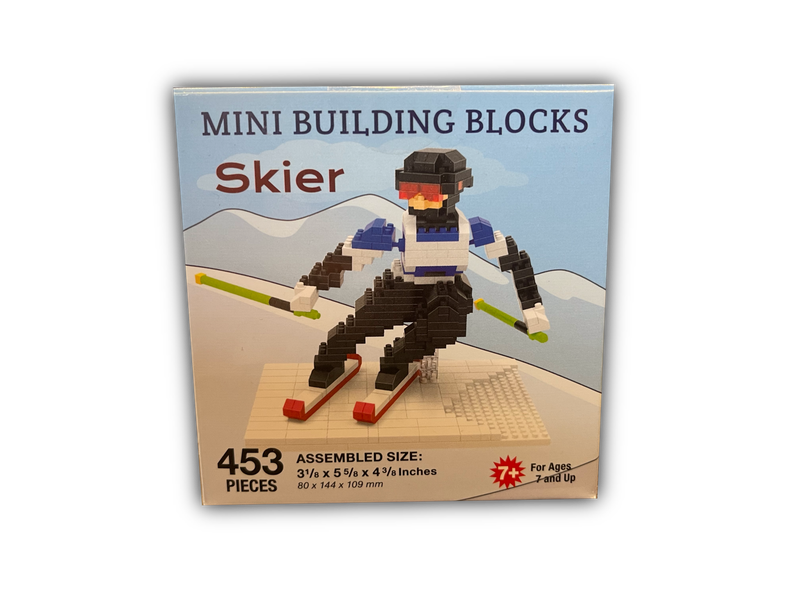 Skier Mini Building Blocks