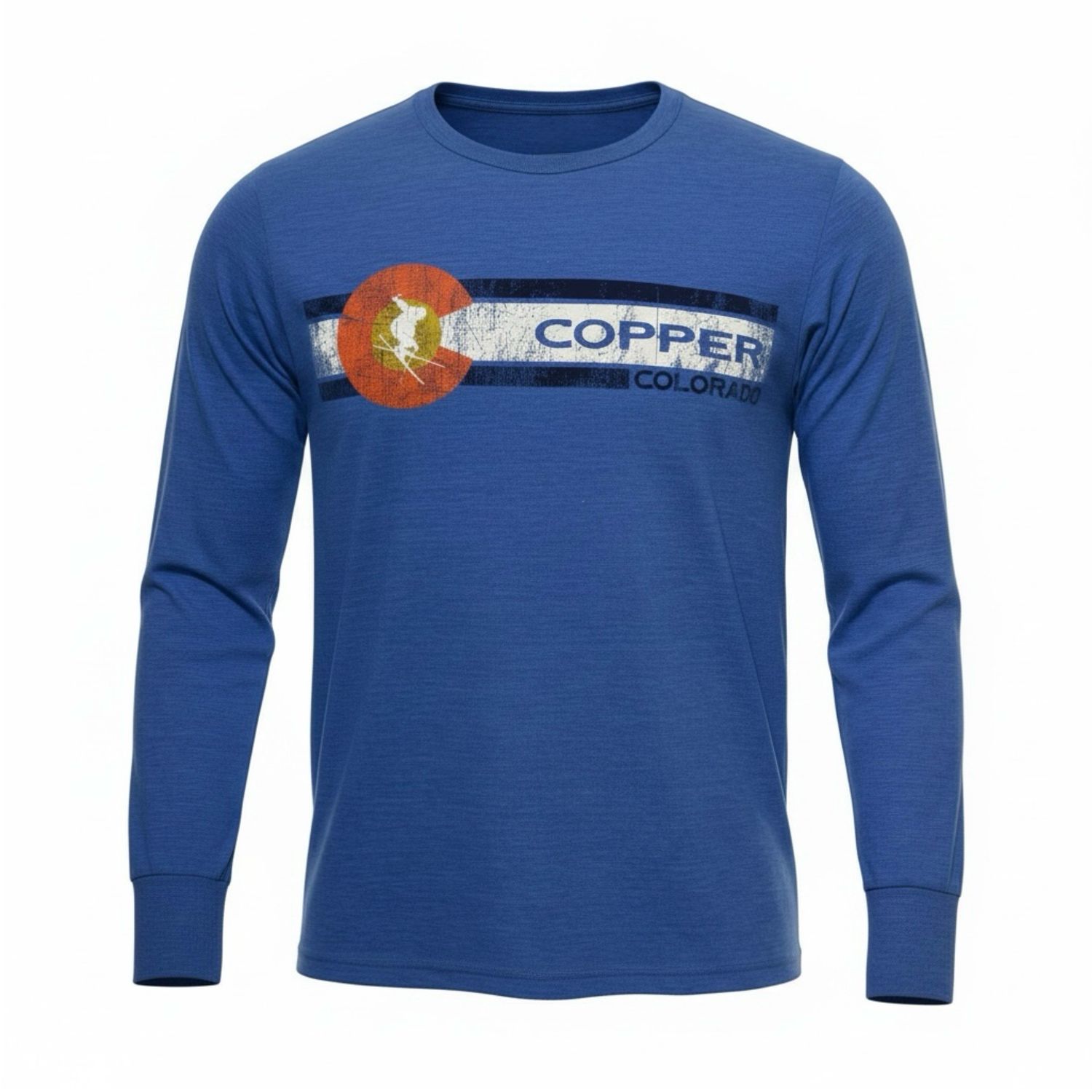 Gold Medal CO Flg Skier LS, Color: Royal, Size: S