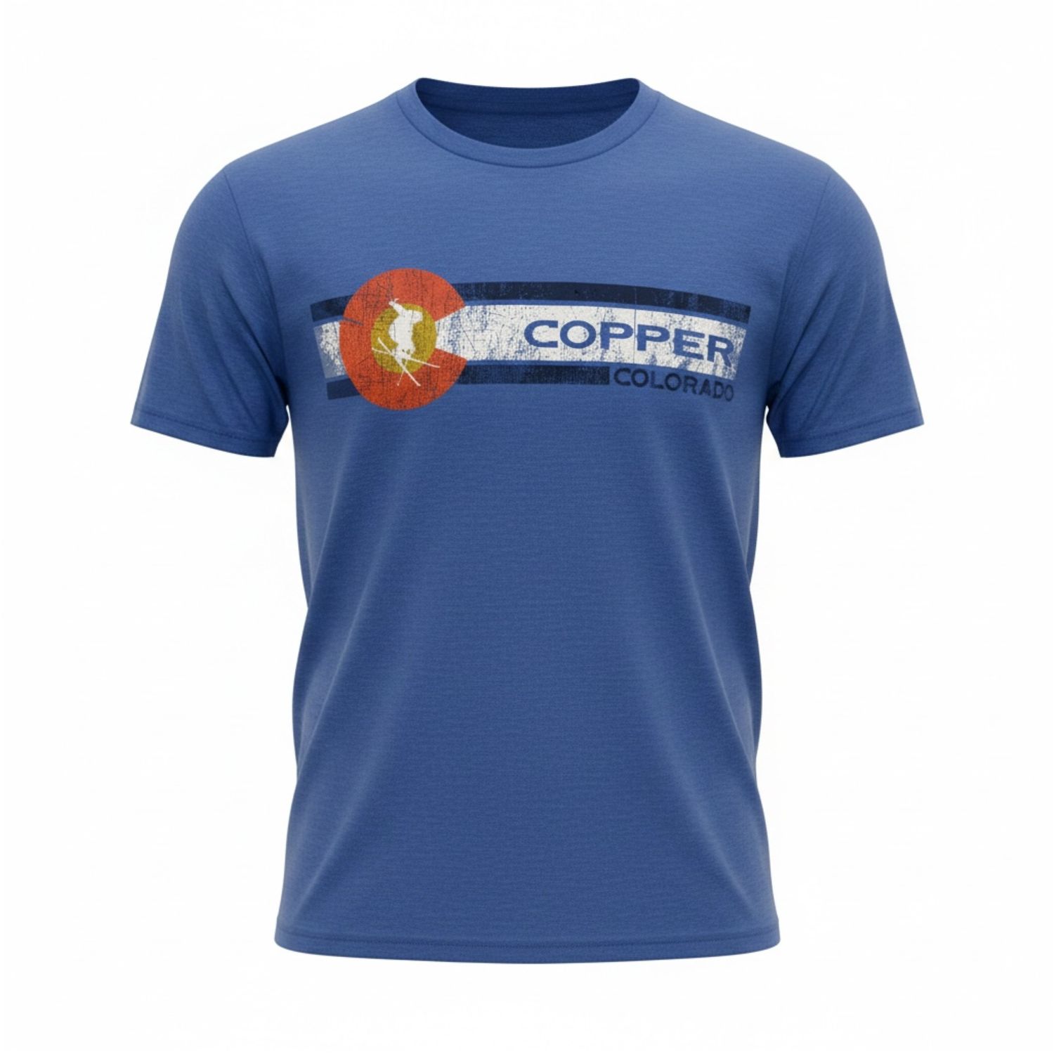 Gold Medal CO Flg Skier SS, Color: Royal, Size: S