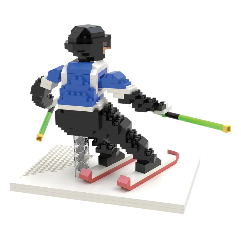 Skier Mini Building Blocks