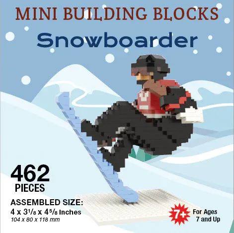 Snowboarder Mini Building Blocks