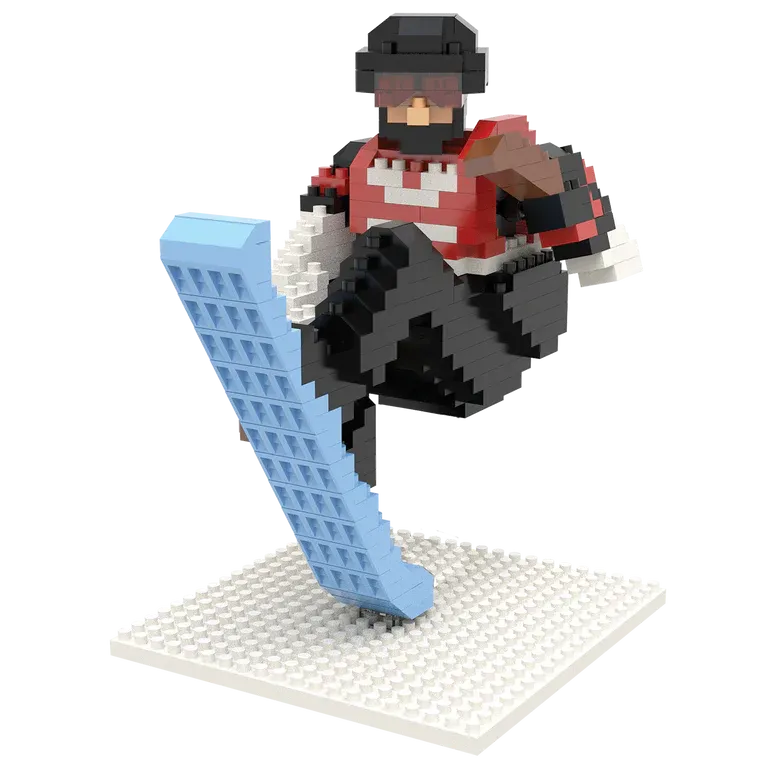 Snowboarder Mini Building Blocks