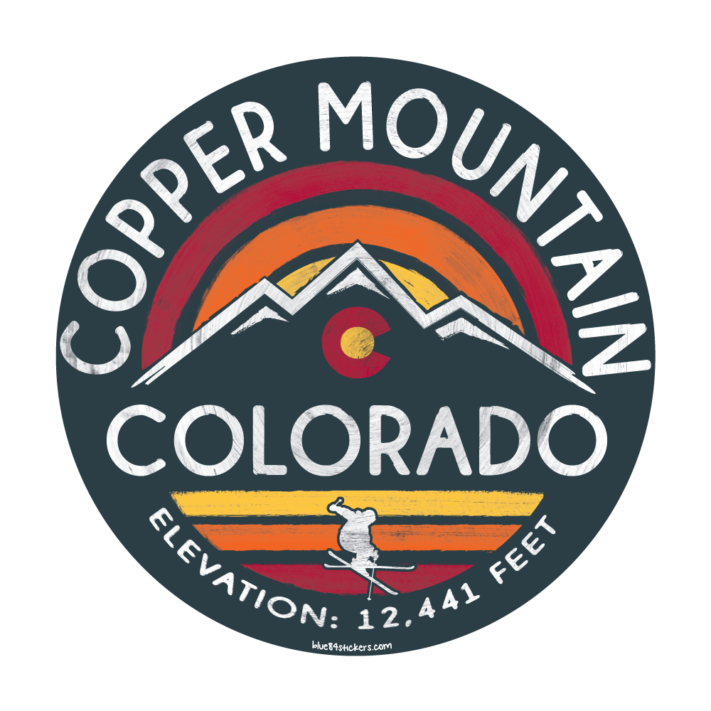 Salvaged Mtn CO Skier Sticker