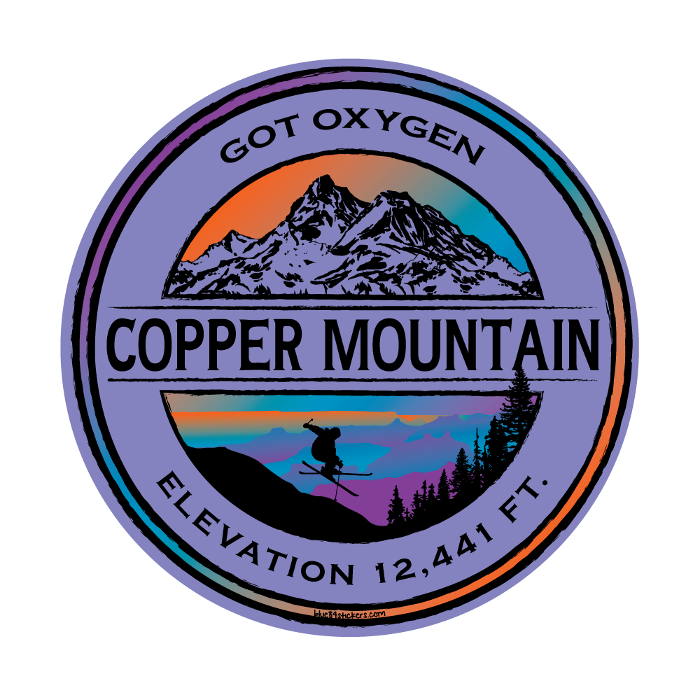 Geo Seal Skier Sticker